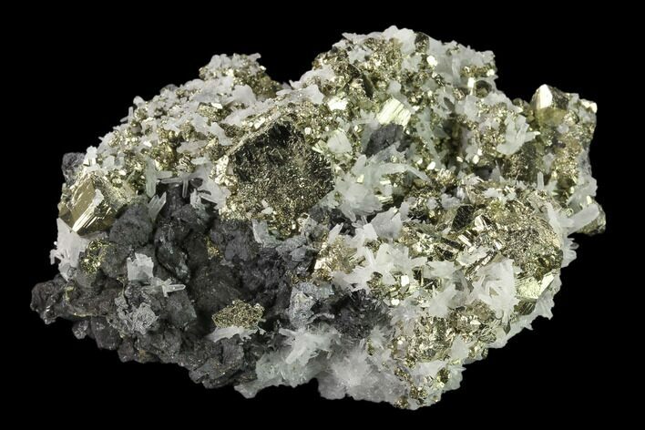 Pyrite, Sphalerite & Quartz Crystal Association - Peru #136214